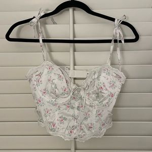 FLL x VS floral bustier top